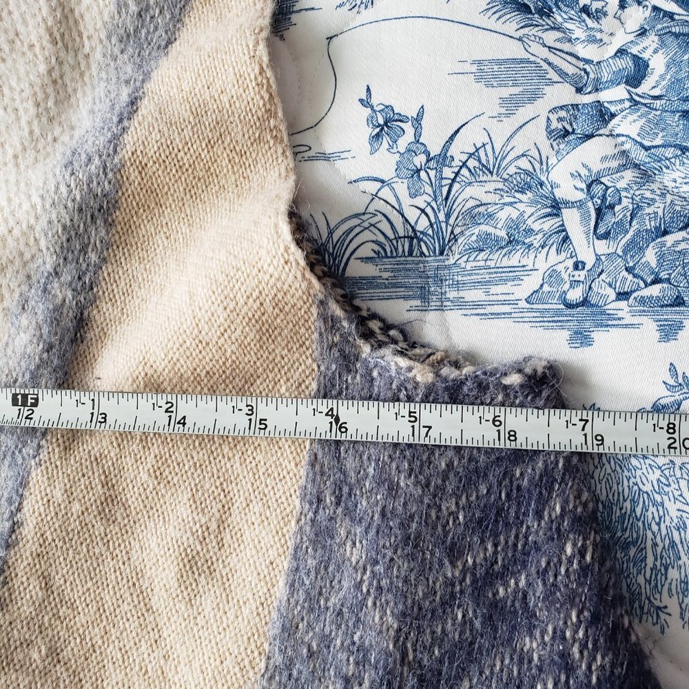 Anthropologie Sleeping on Snow Mabli Sweater Vest Beige Blue - Picture 5 of 7